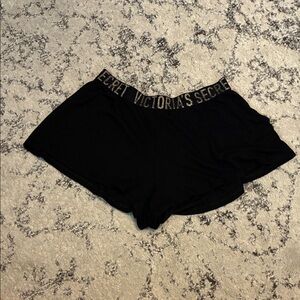 Victoria's Secret Black flowy Lounge Shorts—-Size: Small